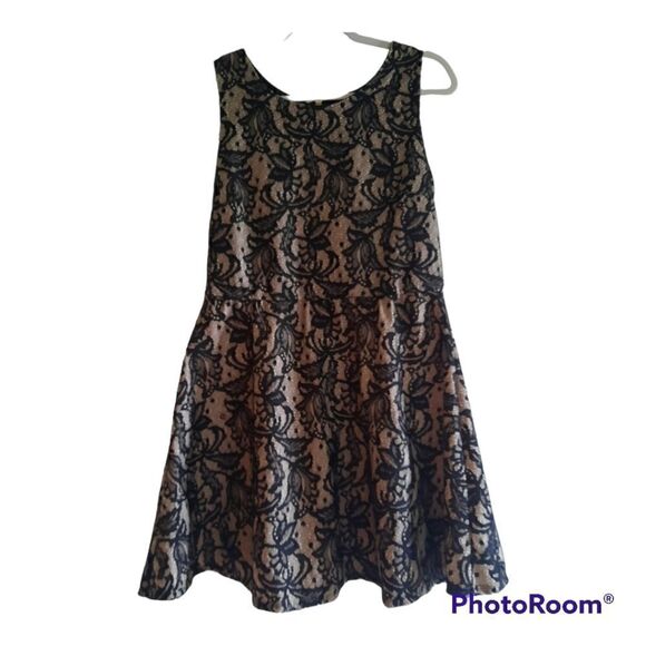 Heart Soul Lace Exposed Zipper Dress - Picture 1 of 5